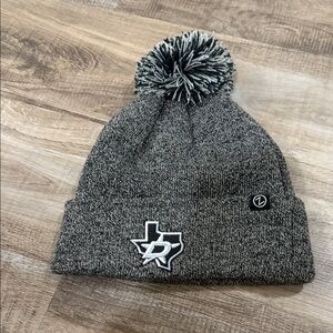 Never worn Zephyr Dallas Stars Gray Beanie with Pom-Pom